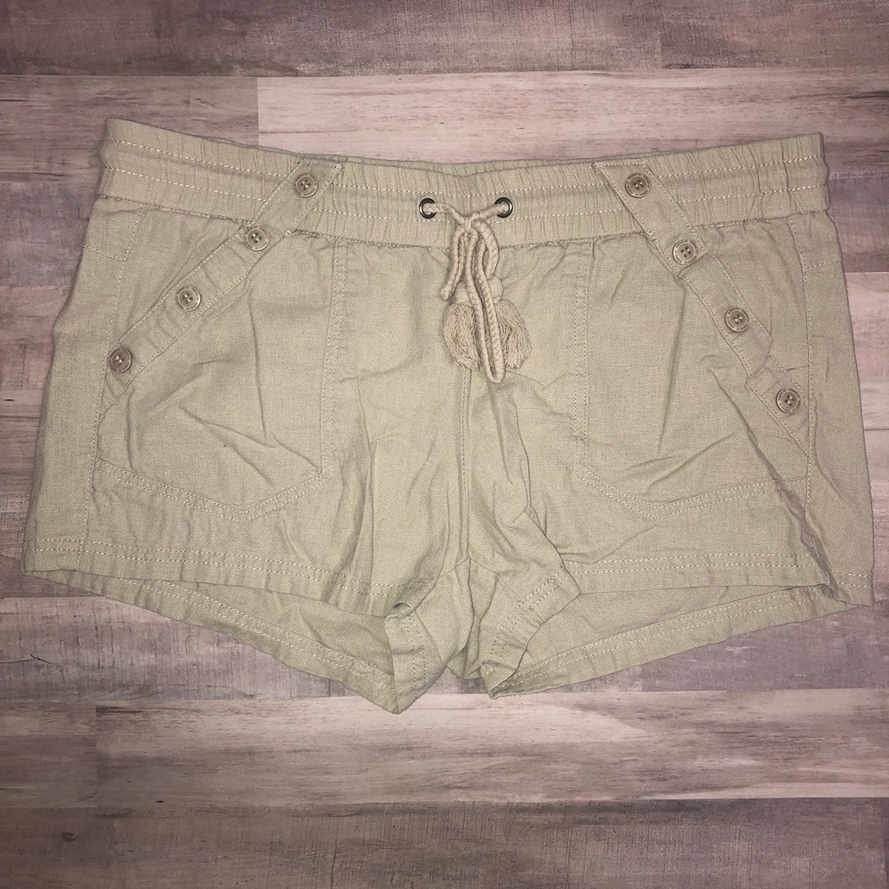 🚫SOLD🚫 Rewind Khaki Linen Shorts